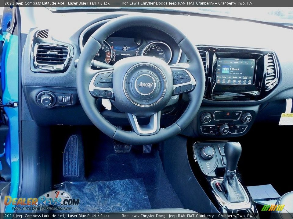 2021 Jeep Compass Latitude 4x4 Laser Blue Pearl / Black Photo #13