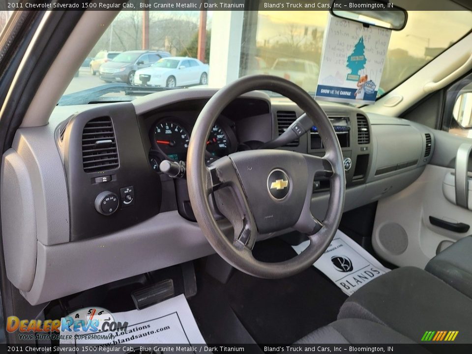 2011 Chevrolet Silverado 1500 Regular Cab Blue Granite Metallic / Dark Titanium Photo #8