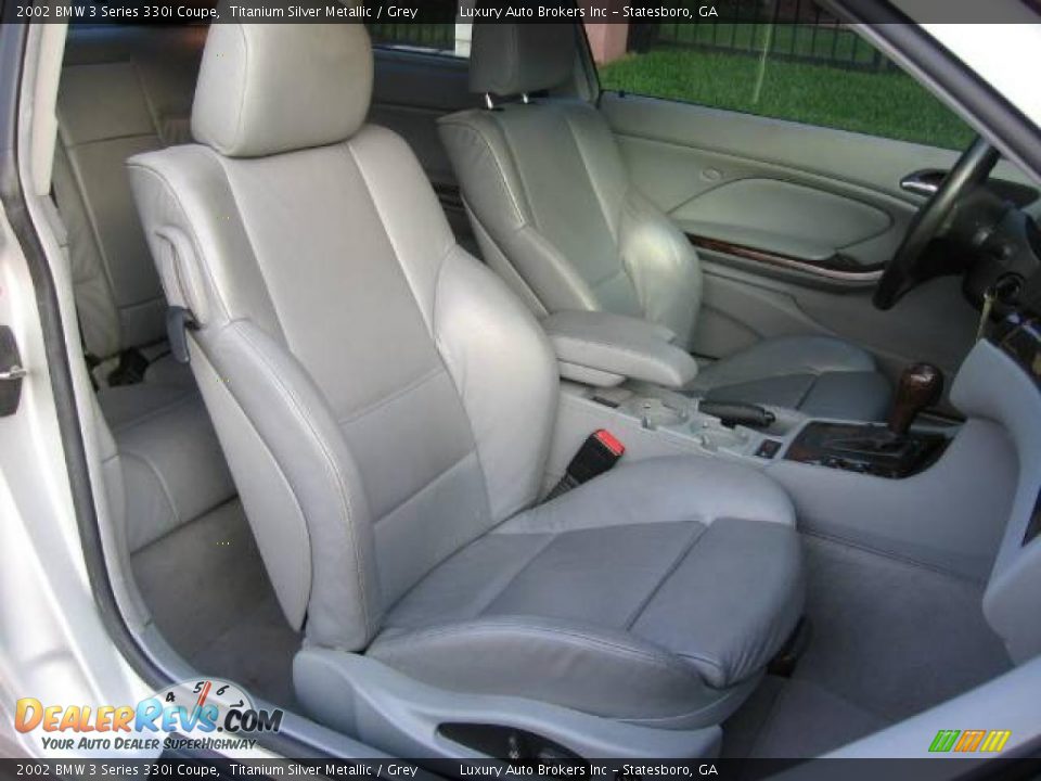 2002 BMW 3 Series 330i Coupe Titanium Silver Metallic / Grey Photo #12
