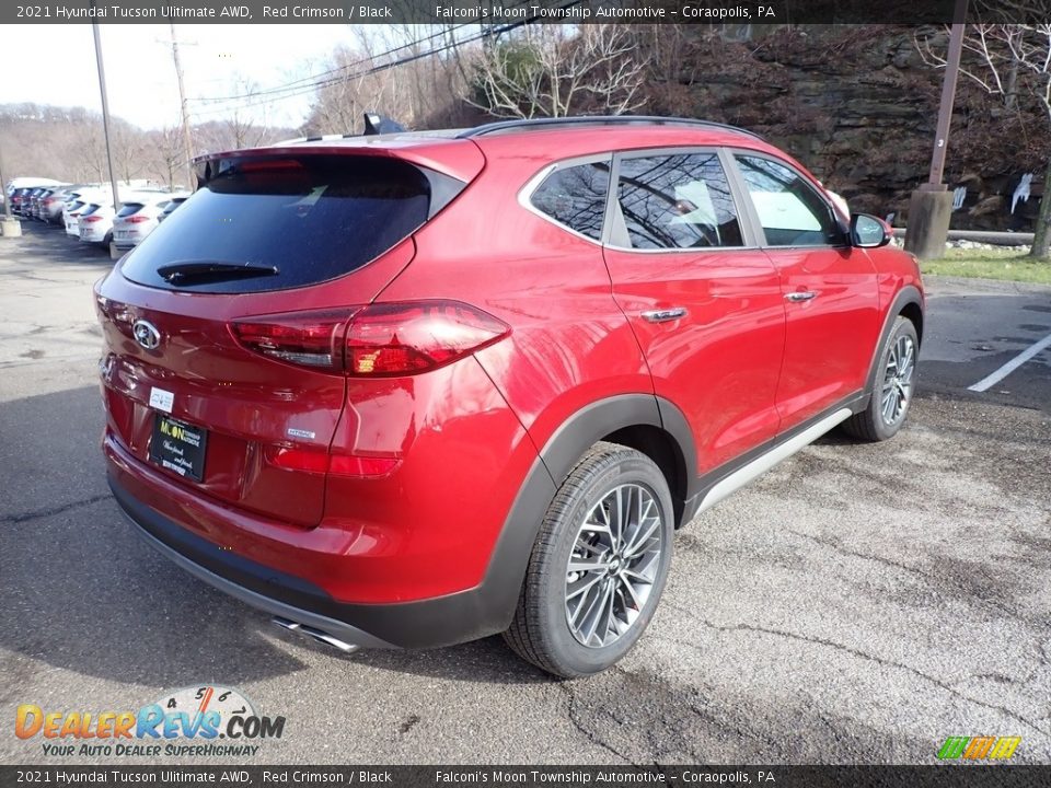 2021 Hyundai Tucson Ulitimate AWD Red Crimson / Black Photo #2