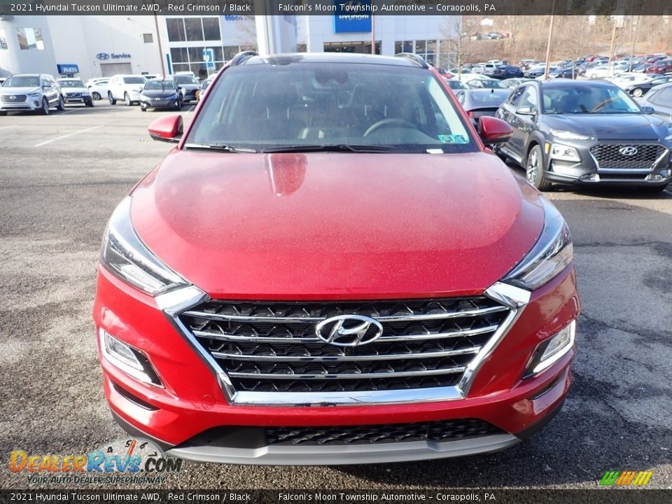 2021 Hyundai Tucson Ulitimate AWD Red Crimson / Black Photo #4