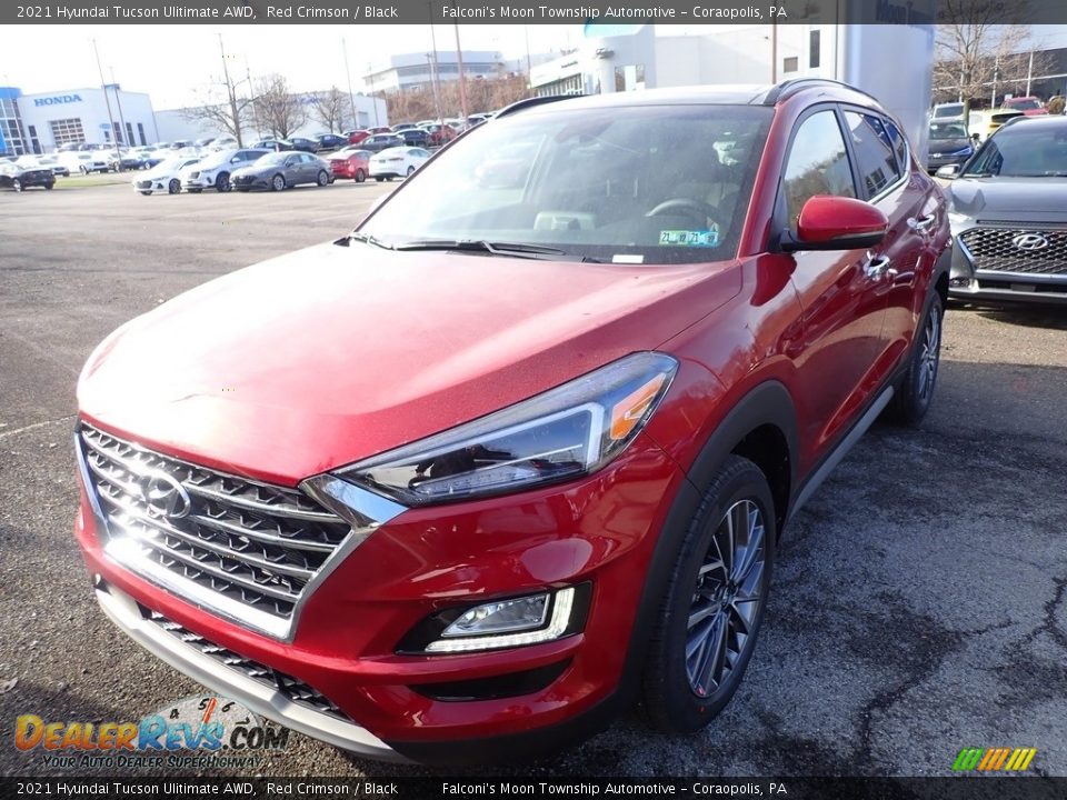 2021 Hyundai Tucson Ulitimate AWD Red Crimson / Black Photo #5