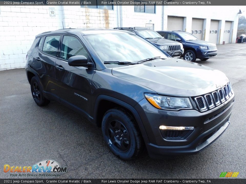 2021 Jeep Compass Sport Granite Crystal Metallic / Black Photo #3