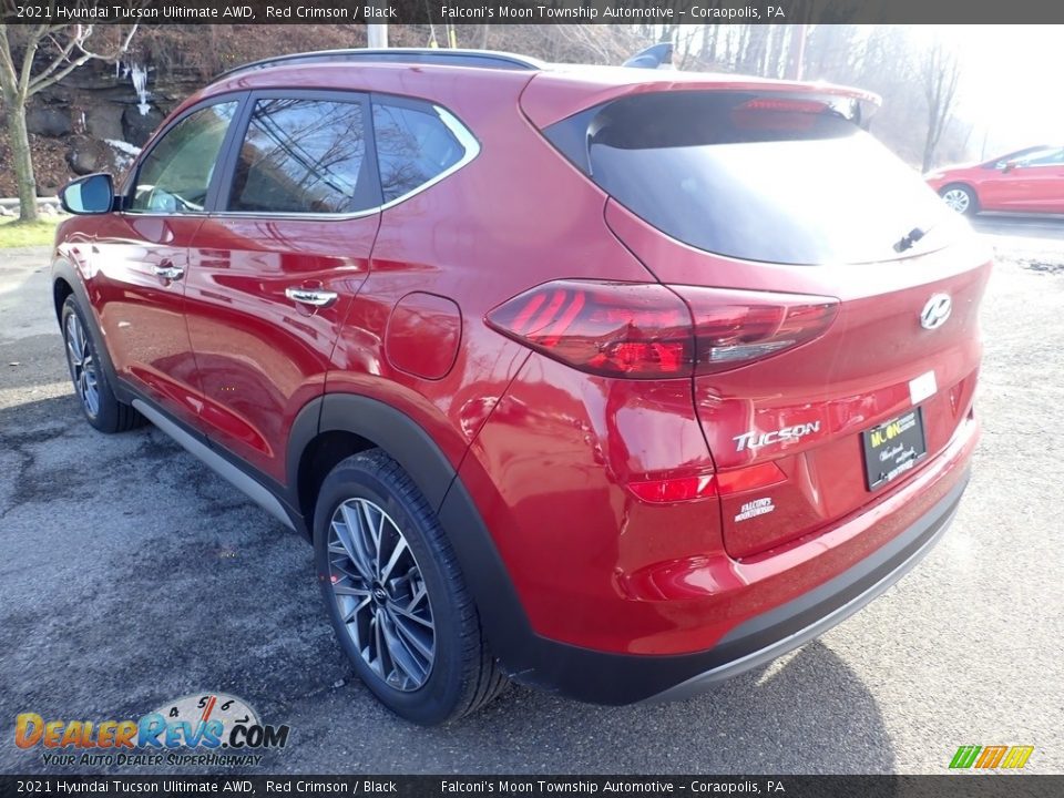 2021 Hyundai Tucson Ulitimate AWD Red Crimson / Black Photo #6