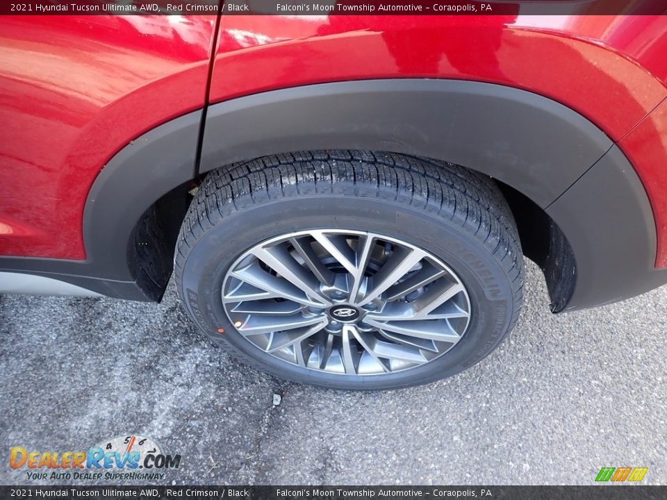 2021 Hyundai Tucson Ulitimate AWD Red Crimson / Black Photo #7