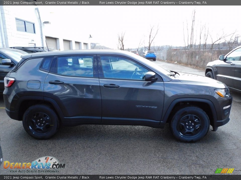 2021 Jeep Compass Sport Granite Crystal Metallic / Black Photo #4