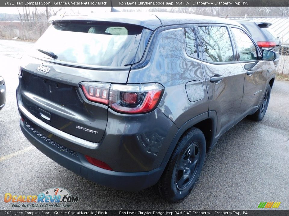 2021 Jeep Compass Sport Granite Crystal Metallic / Black Photo #5