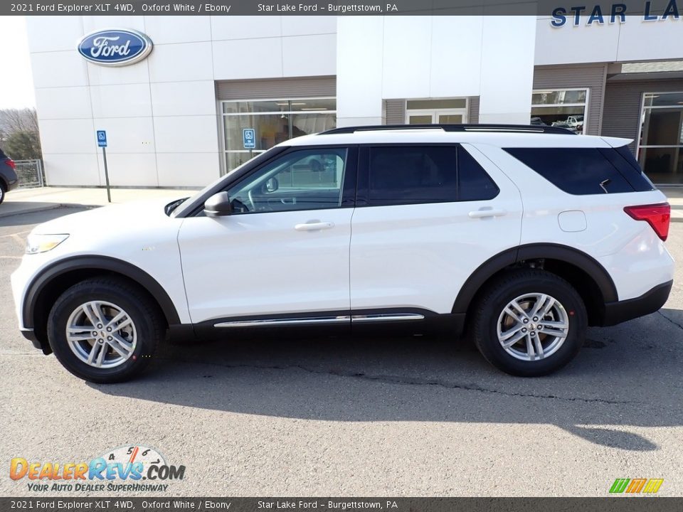 2021 Ford Explorer XLT 4WD Oxford White / Ebony Photo #2