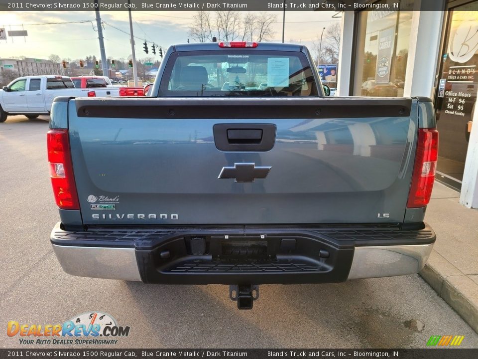 2011 Chevrolet Silverado 1500 Regular Cab Blue Granite Metallic / Dark Titanium Photo #18