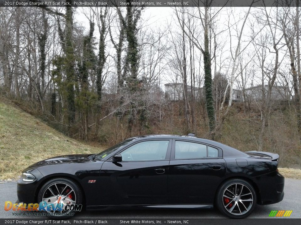 2017 Dodge Charger R/T Scat Pack Pitch-Black / Black Photo #1