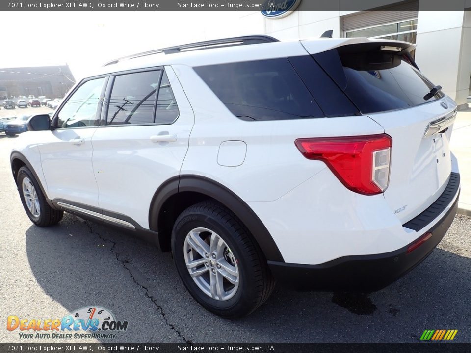 2021 Ford Explorer XLT 4WD Oxford White / Ebony Photo #3