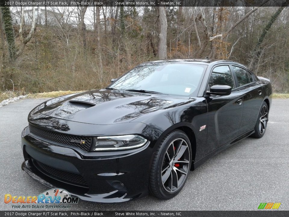 2017 Dodge Charger R/T Scat Pack Pitch-Black / Black Photo #2