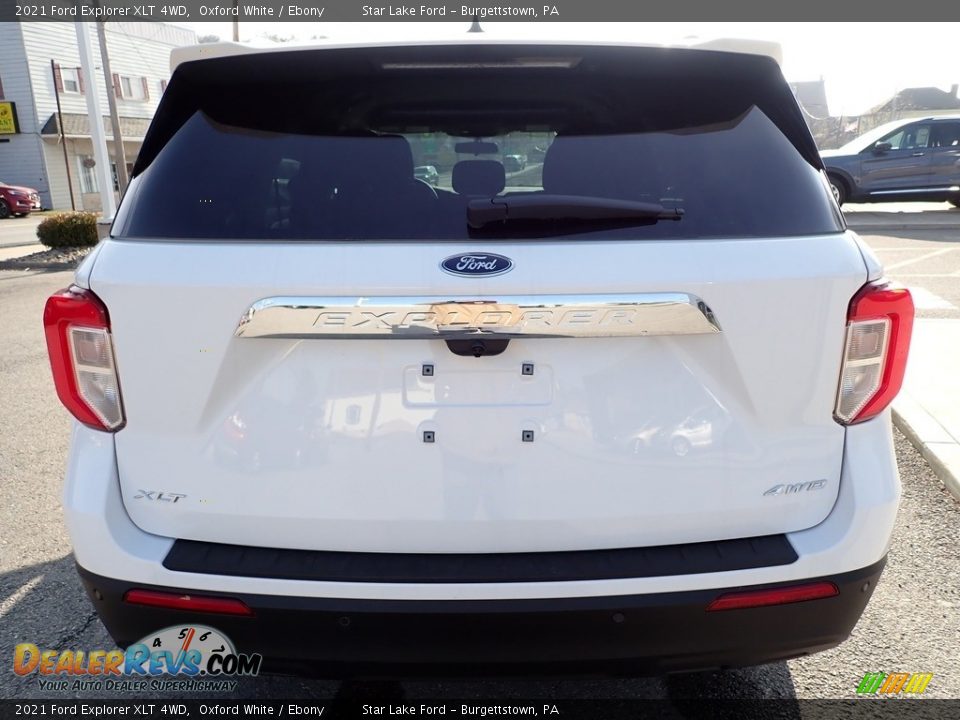 2021 Ford Explorer XLT 4WD Oxford White / Ebony Photo #4