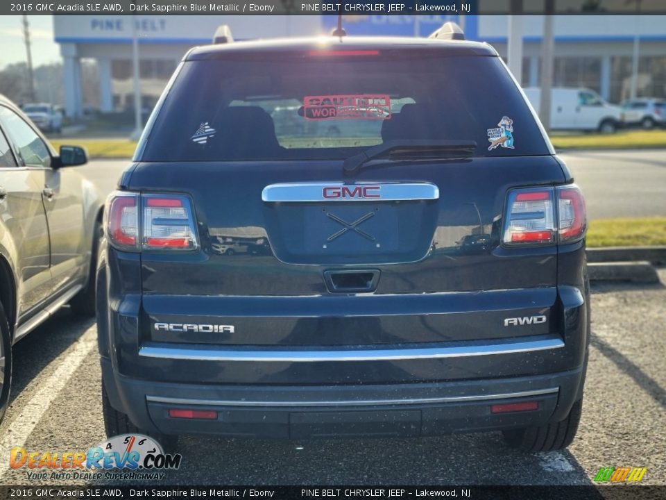 2016 GMC Acadia SLE AWD Dark Sapphire Blue Metallic / Ebony Photo #3