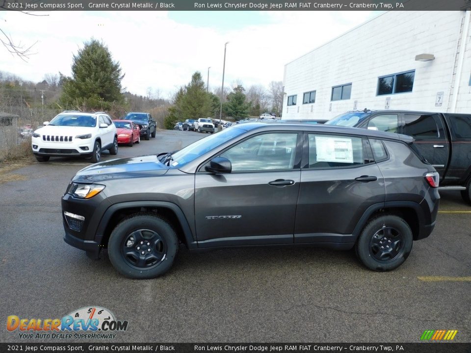 2021 Jeep Compass Sport Granite Crystal Metallic / Black Photo #9