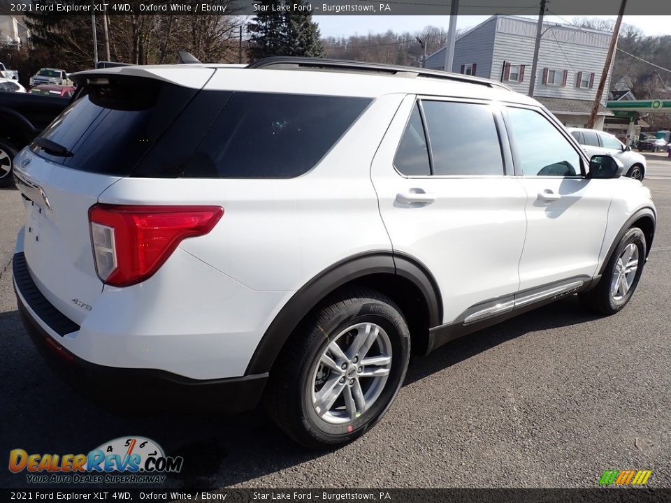 2021 Ford Explorer XLT 4WD Oxford White / Ebony Photo #6