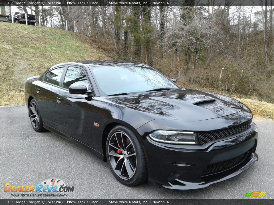 2017 Dodge Charger R/T Scat Pack Pitch-Black / Black Photo #4