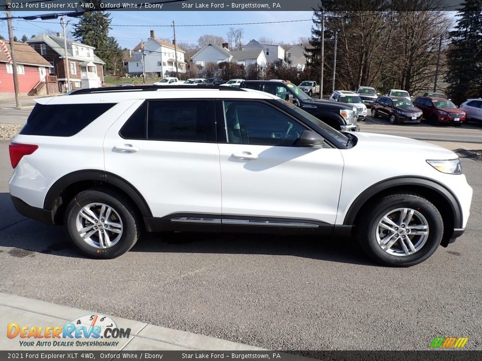 2021 Ford Explorer XLT 4WD Oxford White / Ebony Photo #7