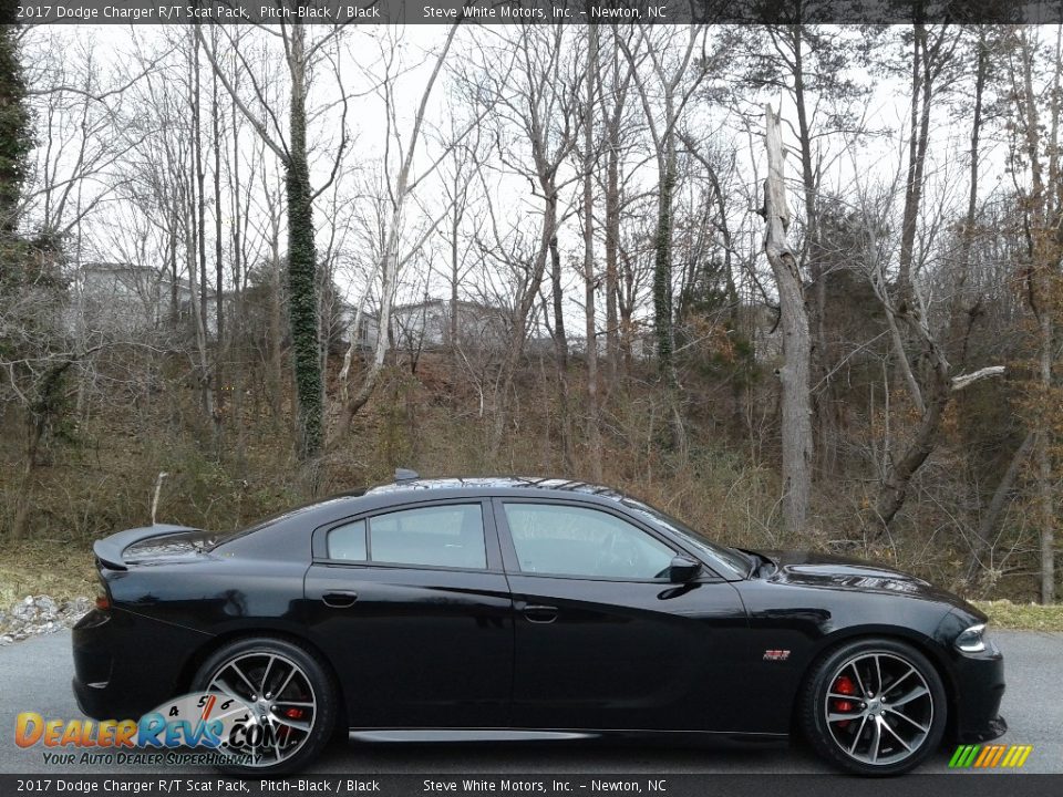 2017 Dodge Charger R/T Scat Pack Pitch-Black / Black Photo #5