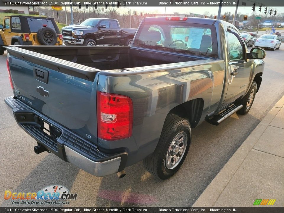 2011 Chevrolet Silverado 1500 Regular Cab Blue Granite Metallic / Dark Titanium Photo #23