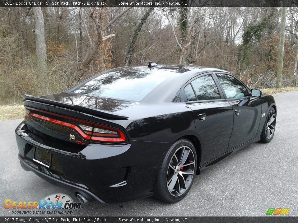 2017 Dodge Charger R/T Scat Pack Pitch-Black / Black Photo #6