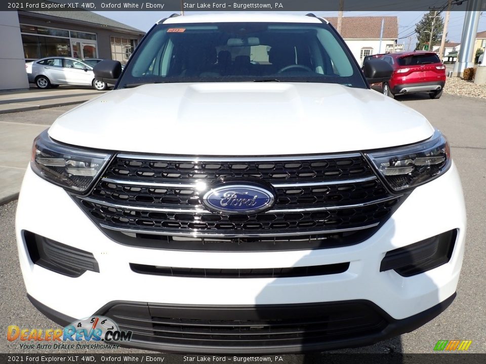 2021 Ford Explorer XLT 4WD Oxford White / Ebony Photo #9