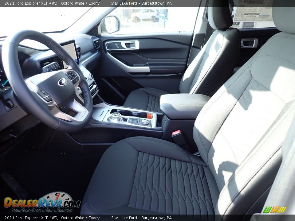 2021 Ford Explorer XLT 4WD Oxford White / Ebony Photo #10