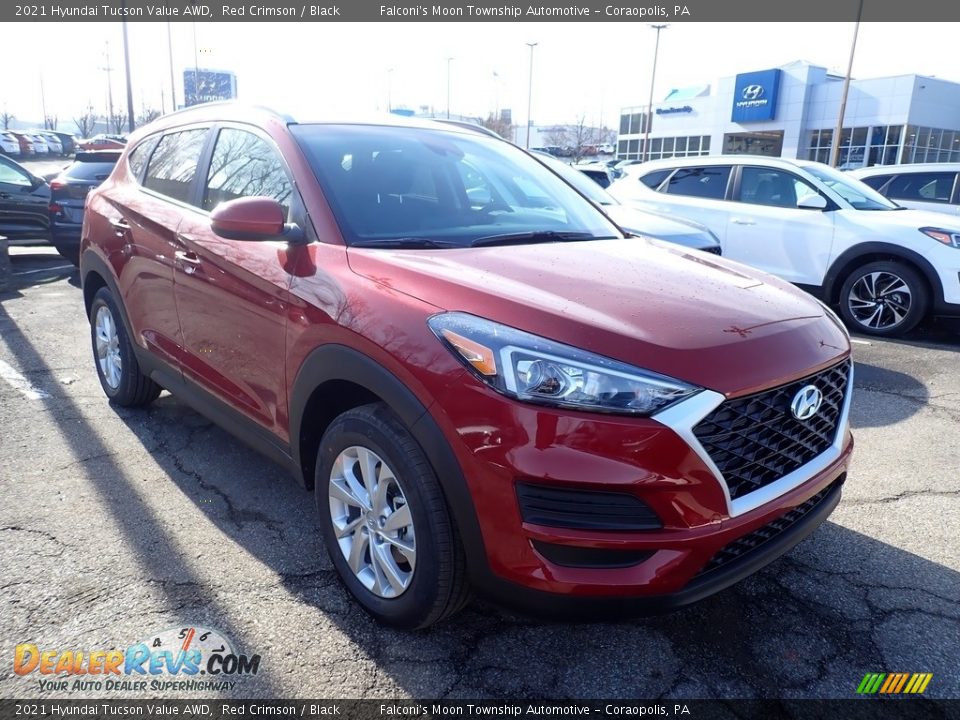 2021 Hyundai Tucson Value AWD Red Crimson / Black Photo #3