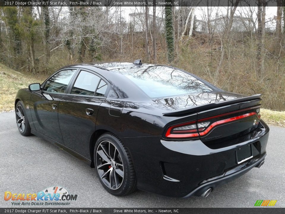 2017 Dodge Charger R/T Scat Pack Pitch-Black / Black Photo #8