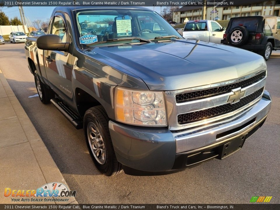 2011 Chevrolet Silverado 1500 Regular Cab Blue Granite Metallic / Dark Titanium Photo #30