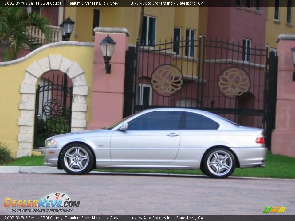 2002 BMW 3 Series 330i Coupe Titanium Silver Metallic / Grey Photo #13