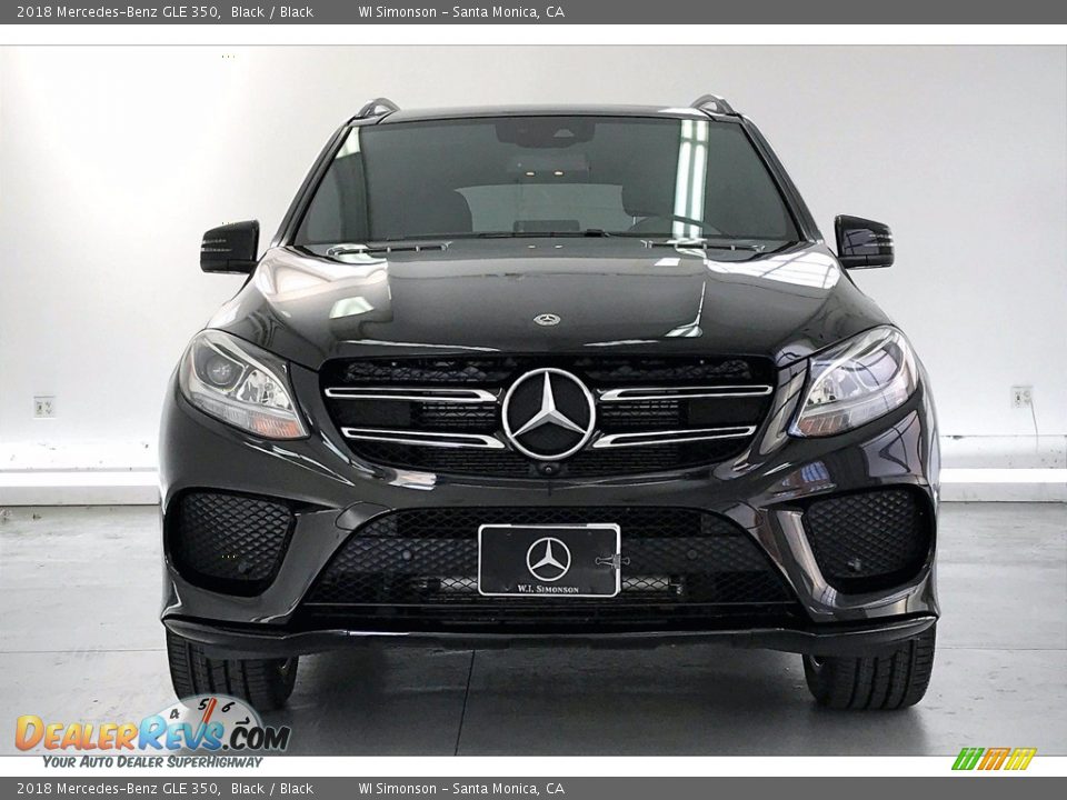 2018 Mercedes-Benz GLE 350 Black / Black Photo #2