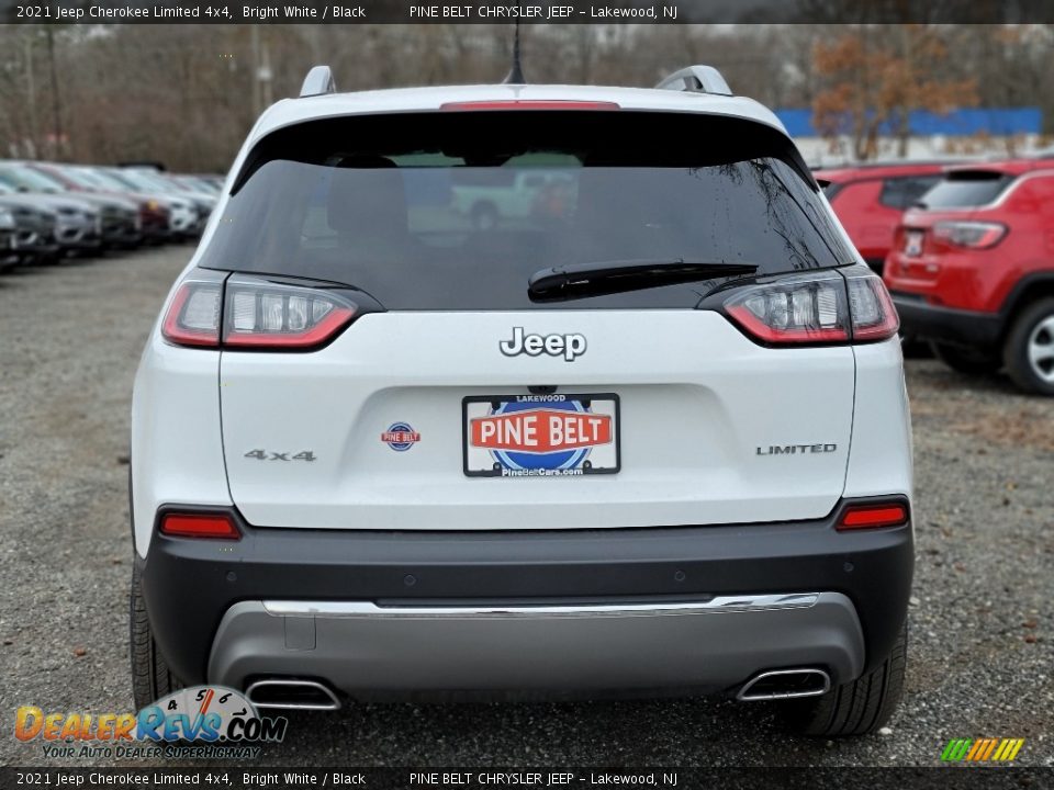 2021 Jeep Cherokee Limited 4x4 Bright White / Black Photo #7