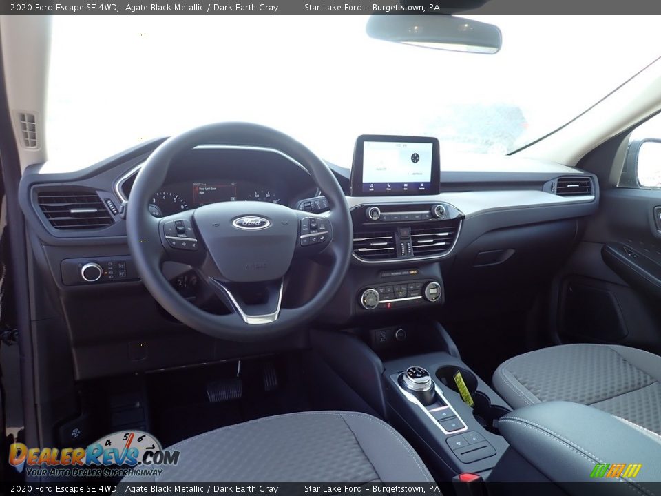 2020 Ford Escape SE 4WD Agate Black Metallic / Dark Earth Gray Photo #12