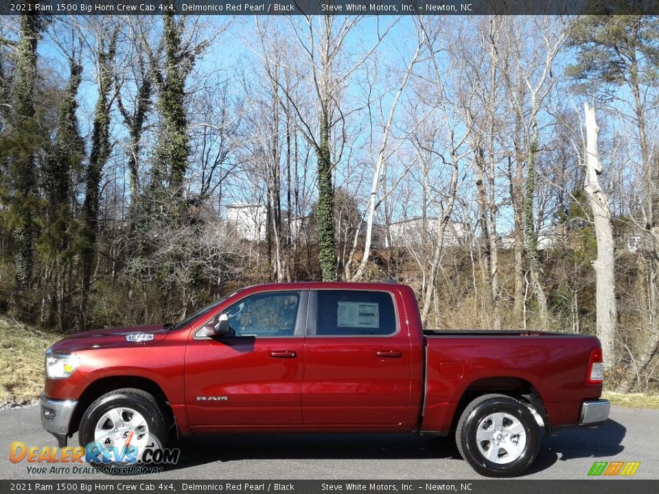 2021 Ram 1500 Big Horn Crew Cab 4x4 Delmonico Red Pearl / Black Photo #1