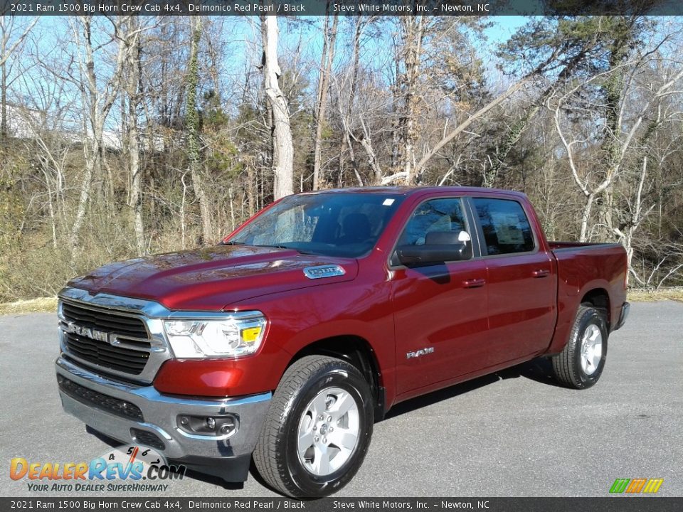 2021 Ram 1500 Big Horn Crew Cab 4x4 Delmonico Red Pearl / Black Photo #2