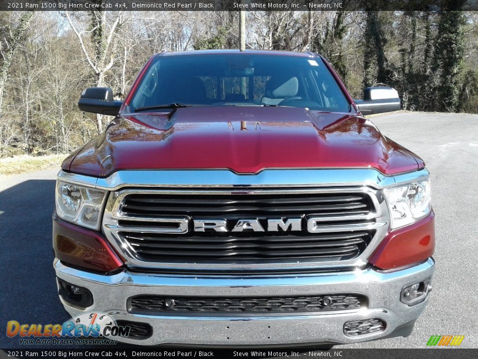 2021 Ram 1500 Big Horn Crew Cab 4x4 Delmonico Red Pearl / Black Photo #3