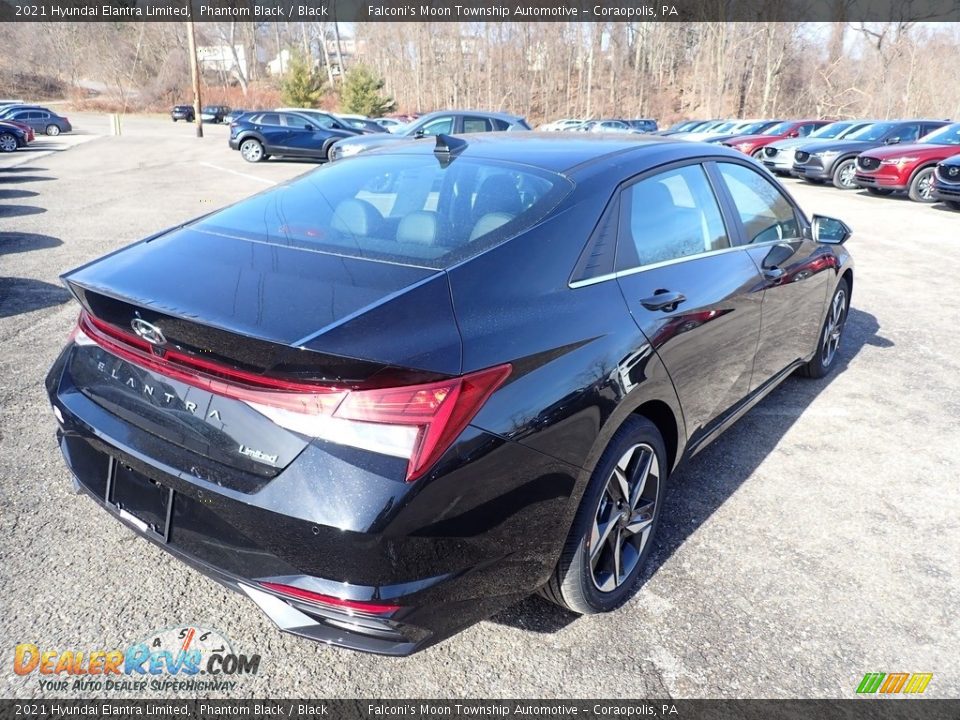 2021 Hyundai Elantra Limited Phantom Black / Black Photo #2