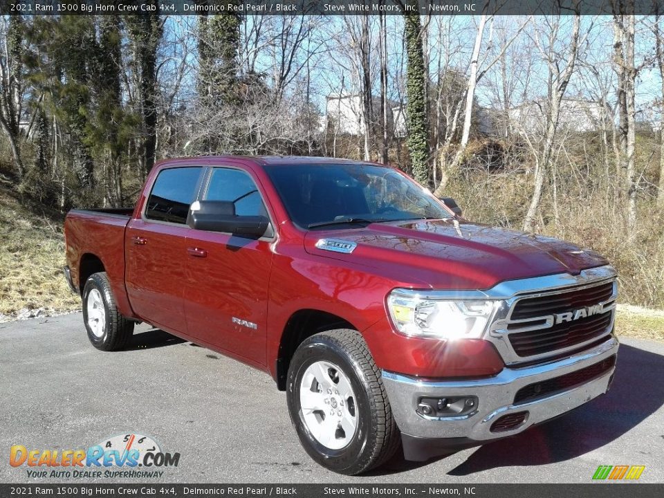 2021 Ram 1500 Big Horn Crew Cab 4x4 Delmonico Red Pearl / Black Photo #4