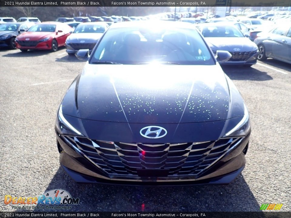 2021 Hyundai Elantra Limited Phantom Black / Black Photo #4