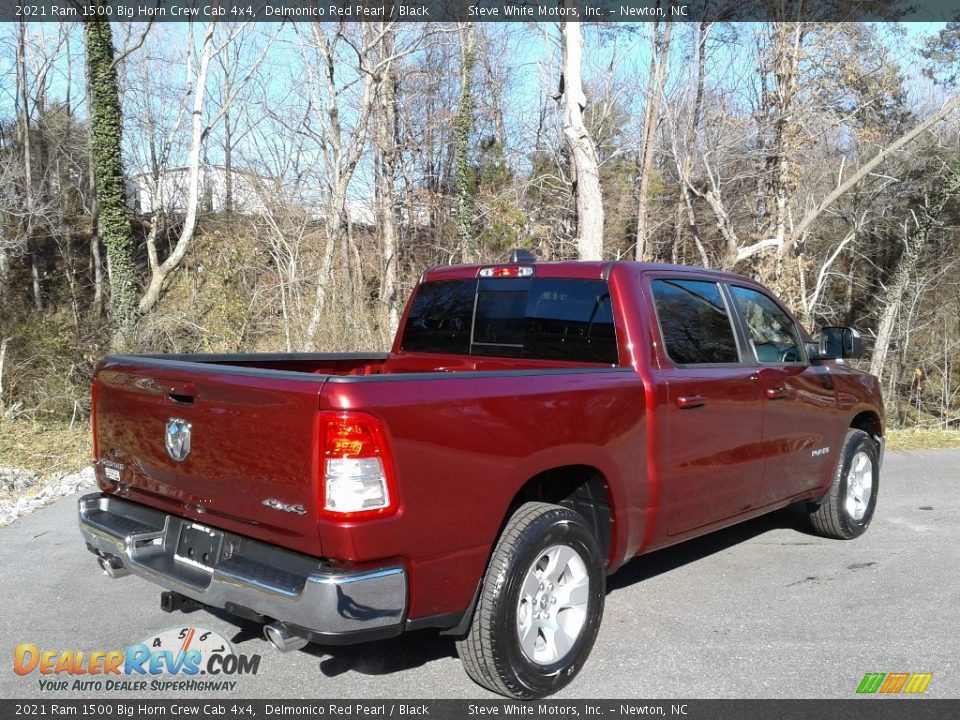 2021 Ram 1500 Big Horn Crew Cab 4x4 Delmonico Red Pearl / Black Photo #6