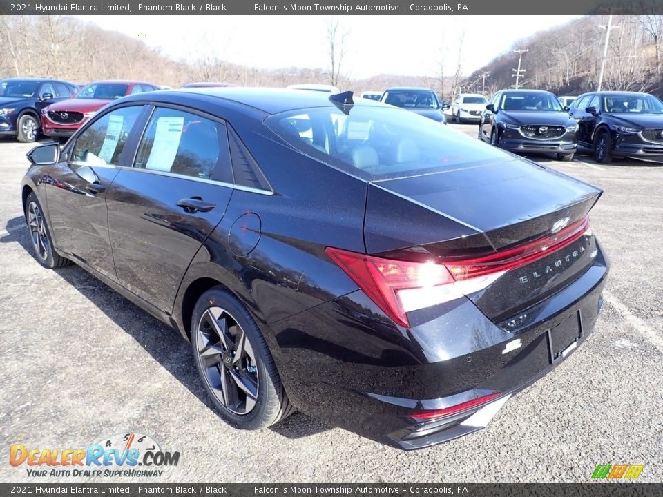 2021 Hyundai Elantra Limited Phantom Black / Black Photo #6