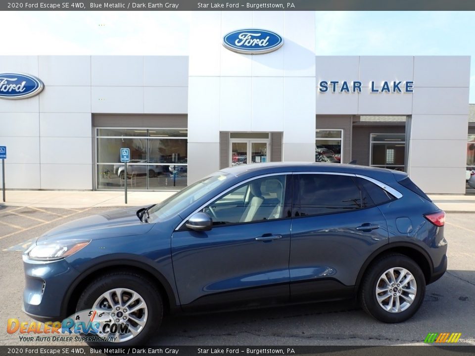 2020 Ford Escape SE 4WD Blue Metallic / Dark Earth Gray Photo #1