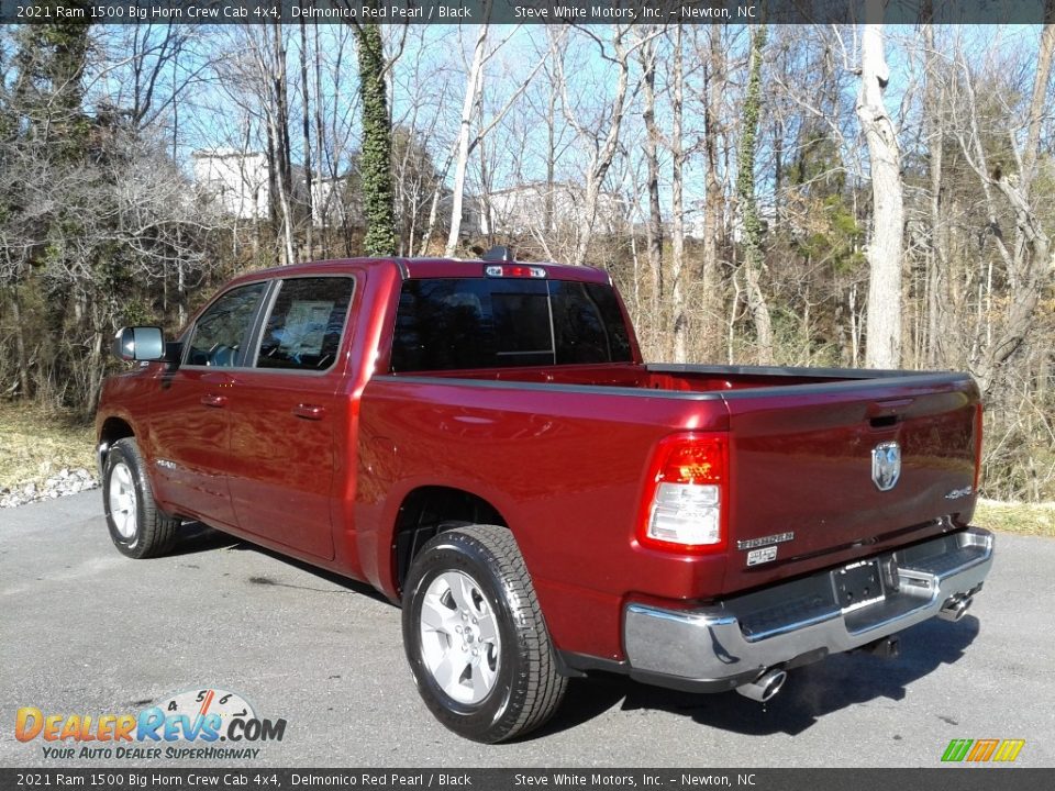 2021 Ram 1500 Big Horn Crew Cab 4x4 Delmonico Red Pearl / Black Photo #9