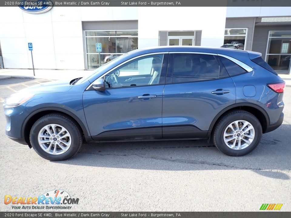 Blue Metallic 2020 Ford Escape SE 4WD Photo #2