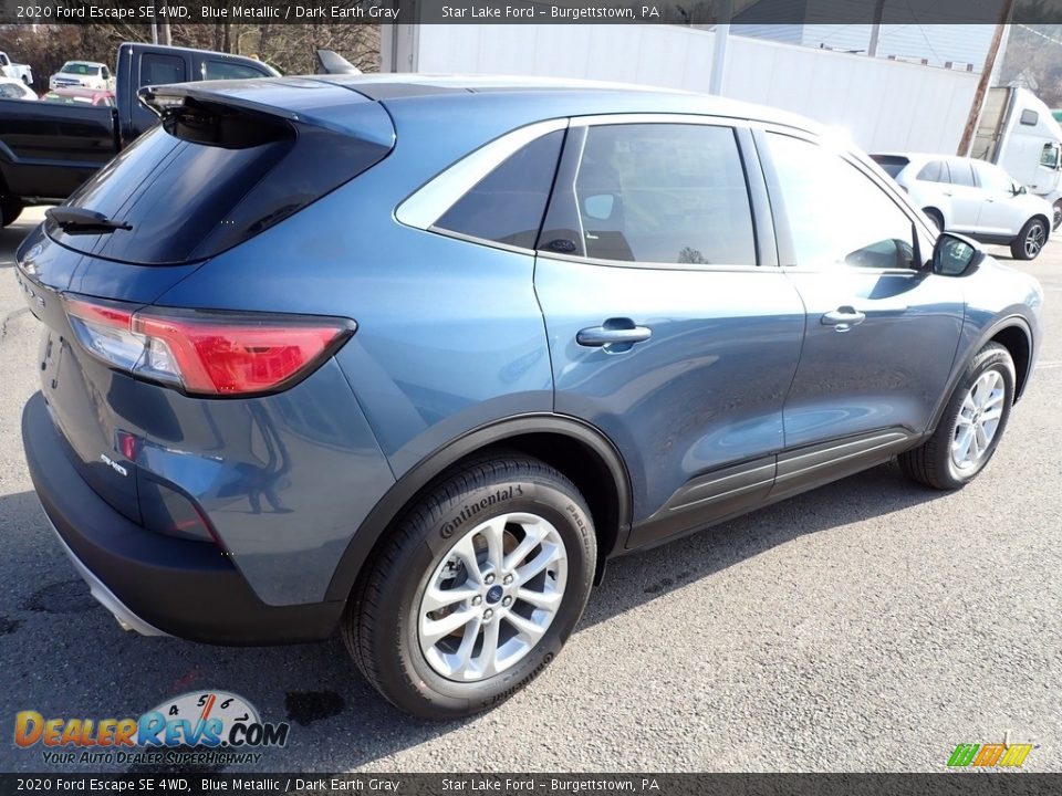 2020 Ford Escape SE 4WD Blue Metallic / Dark Earth Gray Photo #6