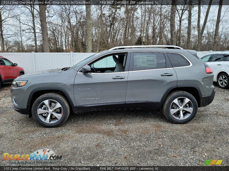 2021 Jeep Cherokee Limited 4x4 Sting-Gray / Ski Gray/Black Photo #4