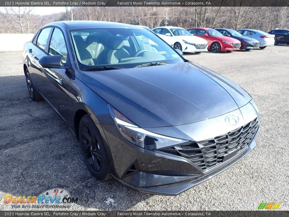 2021 Hyundai Elantra SEL Portofino Gray / Medium Gray Photo #3