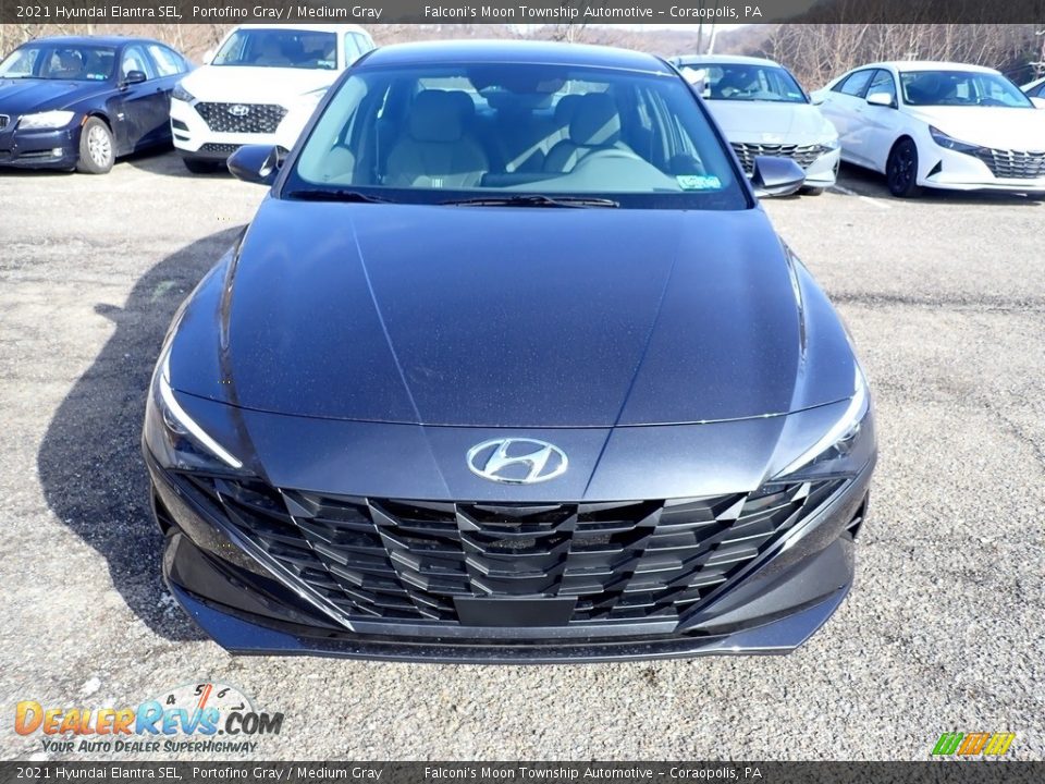 2021 Hyundai Elantra SEL Portofino Gray / Medium Gray Photo #4