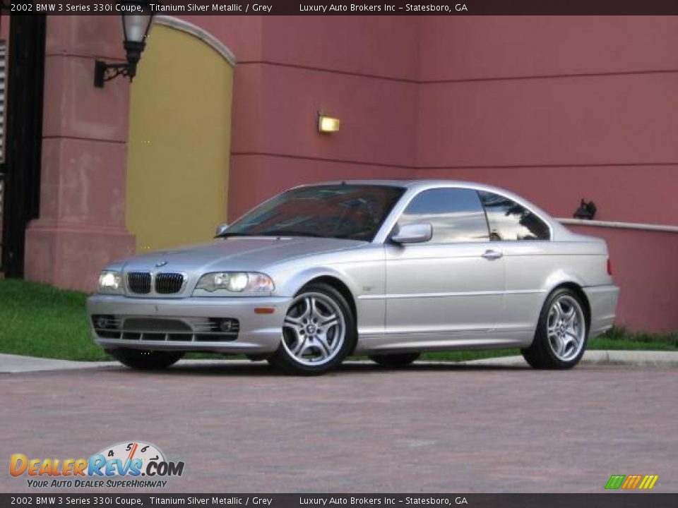 2002 BMW 3 Series 330i Coupe Titanium Silver Metallic / Grey Photo #15